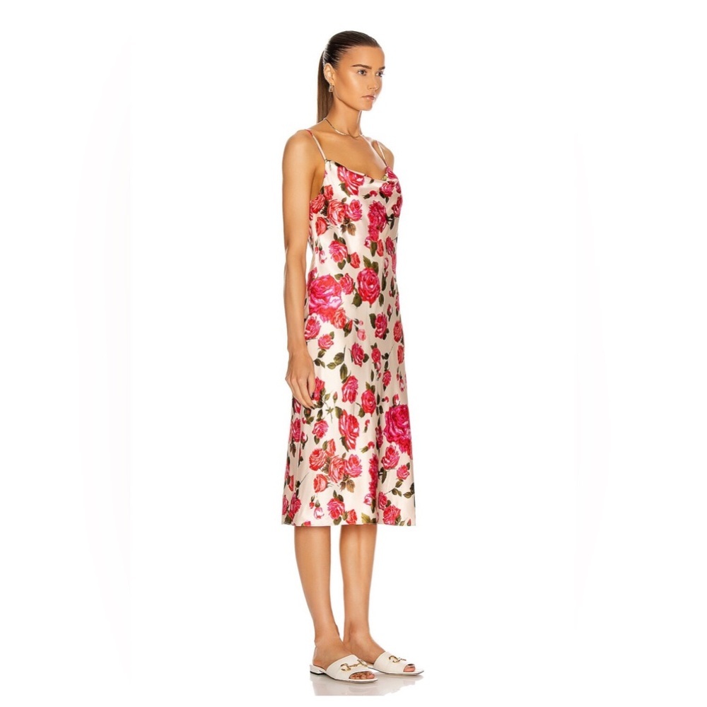 L'AGENCE Dawn & Rosewood Nyla Cowl Neck Midi Slip Dress. Size 0* - Picture 3 of 15